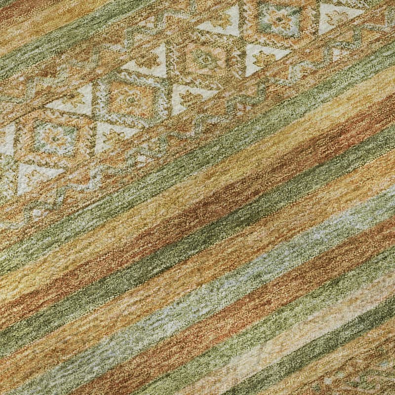 Premium Washable Super Soft Boho Stripes Mayfield Rug