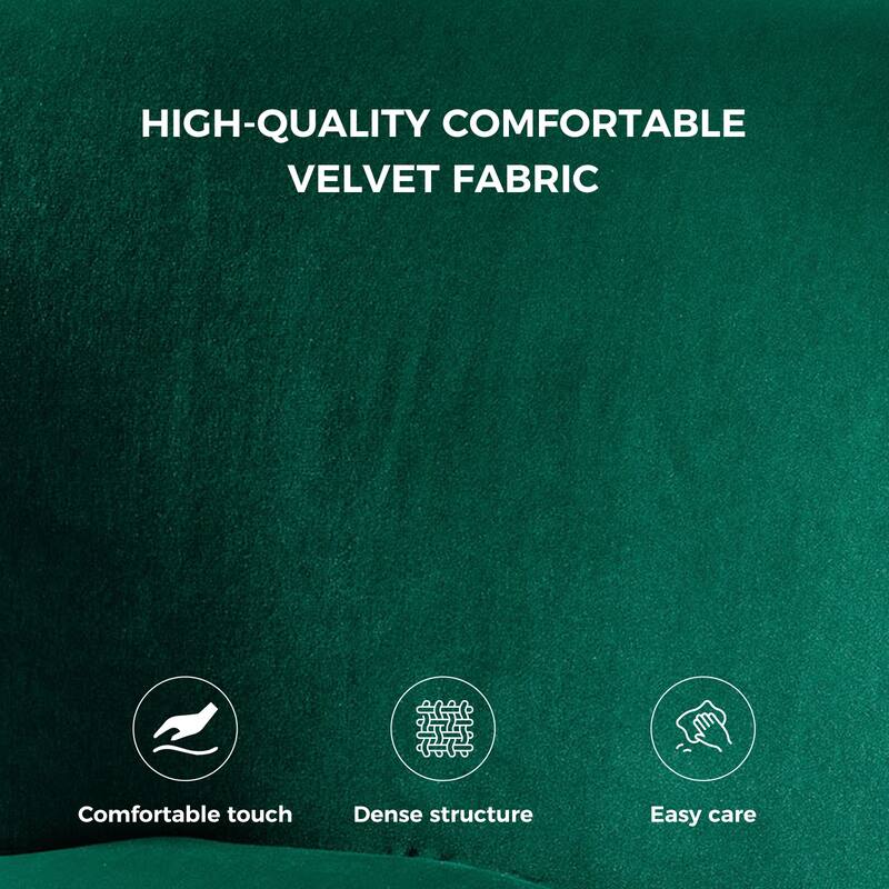 Celtia Modern Velvet Accent Side Chair with Nailhead Trim by HULALA HOME