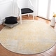 preview thumbnail 56 of 134, SAFAVIEH Evoke Quinn Vintage Distressed Rug 6'7" x 6'7" Round - Ivory/Gold