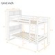 preview thumbnail 8 of 21, Twin Bunk Bed with Bookcase Headboard, Convertible Design, Guardrails & Ladder
