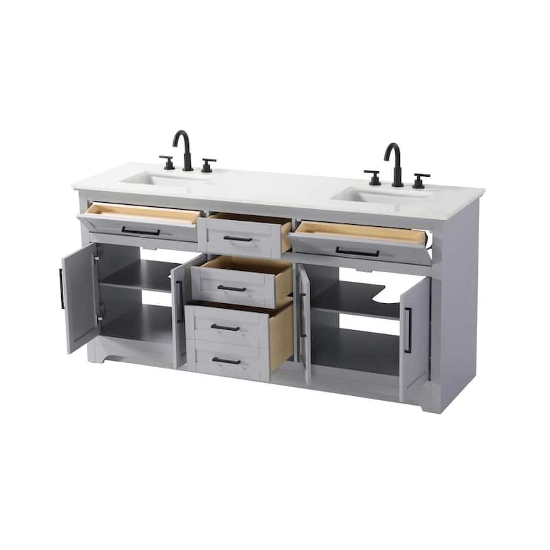 Nathaniel Double Bathroom Vanity (54-84 inch)
