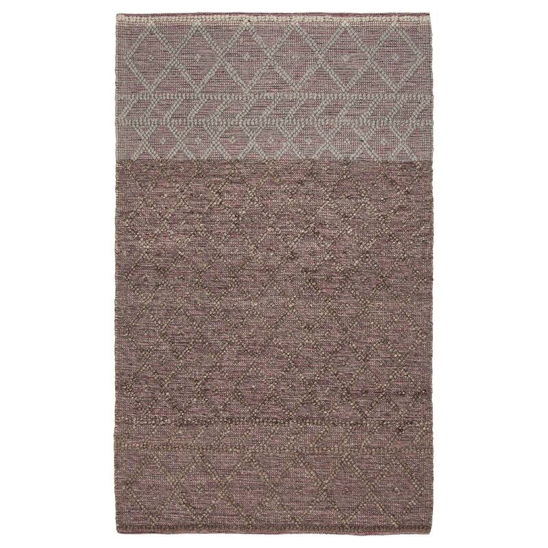 ECARPETGALLERY Braid weave Sienna Grey Wool Rug - 4'11 x 8'2 - Dark Grey - 4'11 x 8'2