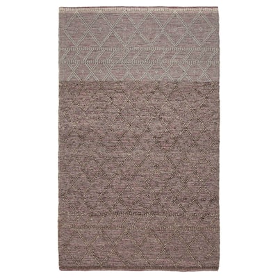 ECARPETGALLERY Braid weave Sienna Grey Wool Rug - 4'11 x 8'2