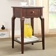 preview thumbnail 12 of 18, Daniella 1-Drawer Wood Storage Accent End Table by iNSPIRE Q Bold Espresso