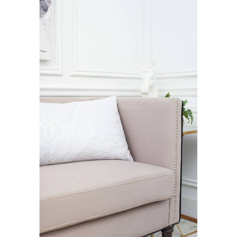 Sika Fog Embroidered Throw Pillow