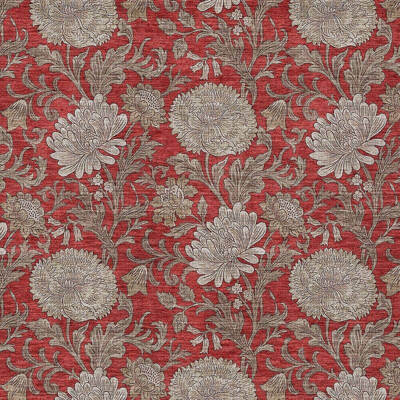 HomeRoots Floral Transitional Rectangle Outdoor Rug
