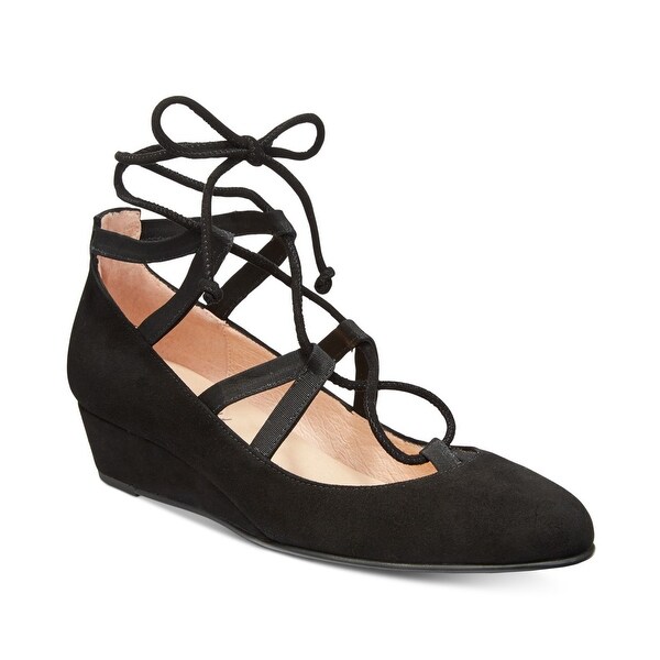 closed toe wrap heels