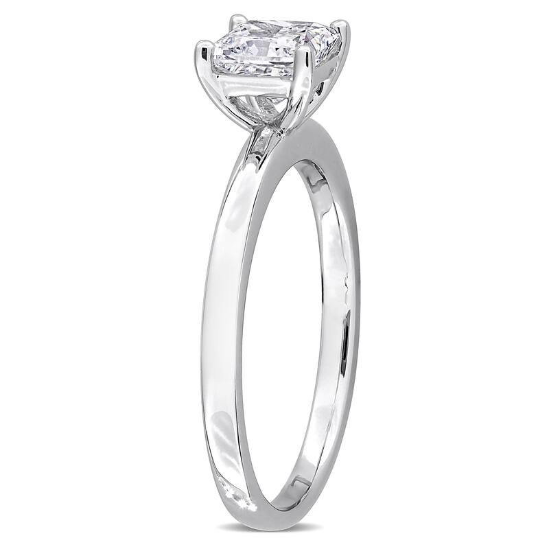 Miadora 1ct Princess-Cut Lab-Grown Diamond Solitaire Engagement Ring in 10k White Gold