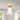 Vintage 1-Light Glass Cone Flush Mount Ceiling Light - Brass