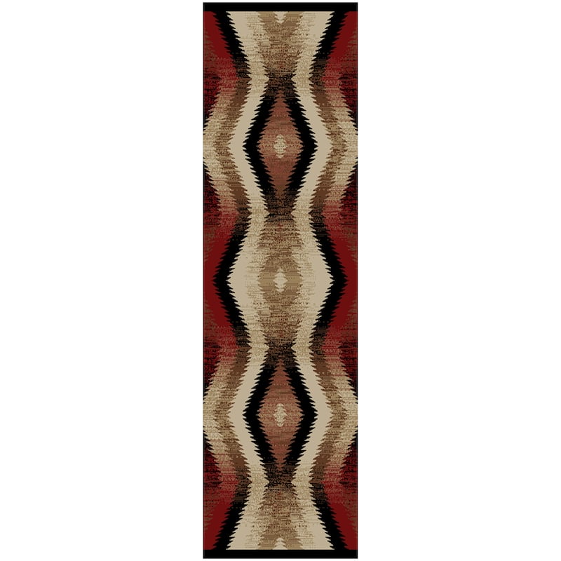 Hearthside Desert Night Multi Lodge Area Rug - 2'3"x7'7"