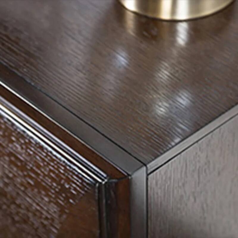 Transitional Nightstand - Espresso Finish with Dovetail Drawers