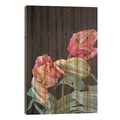 Avignon Parrot Print On Wood by Ildze Ose - Multi-Color