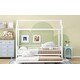 preview thumbnail 17 of 32, Roomfitters Twin Size Metal House Bed with Fence, Space-Saving Design with Trundle, Fun and Practical