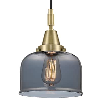 Innovations Lighting 447-1P-G73 Bell 8" Wide Mini Pendant with Light