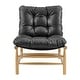 preview thumbnail 18 of 28, NPD Furniture Oswald Faux Leather Tufted Accent Chair