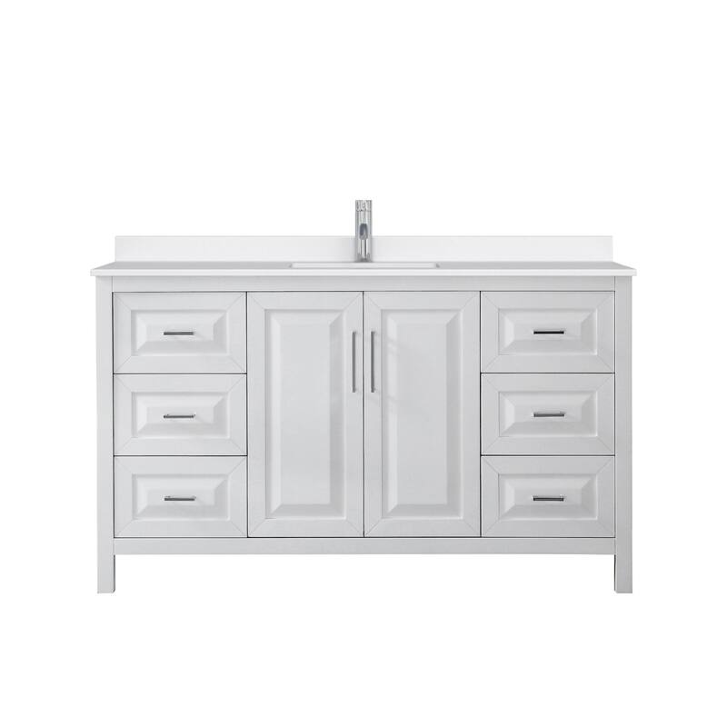 Wyndham Collection WCV252560S-QTZ-UNSMXX Daria 60" Free Standing