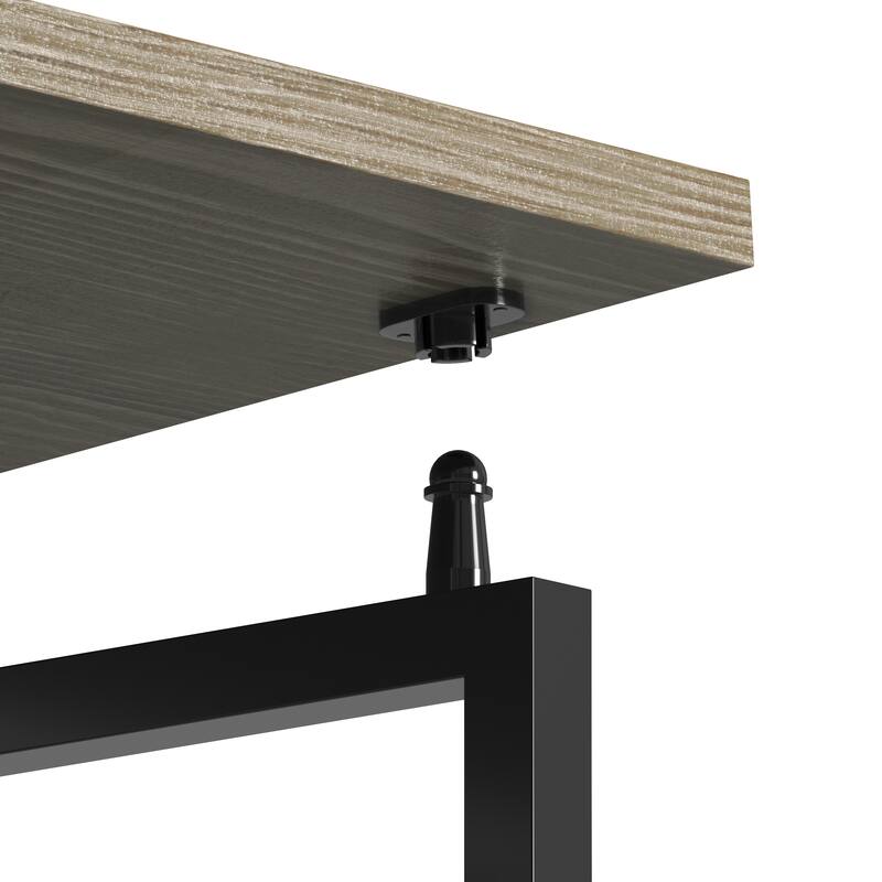Space-Saving Folding Computer Desk - Convenient, Collapsible Design with Sturdy Steel Legs for Small Rooms