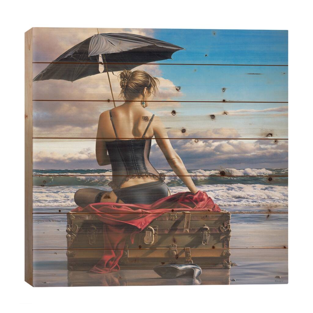 On The Edge Of The World Print On Wood by Paul Kelley - Multi-Color