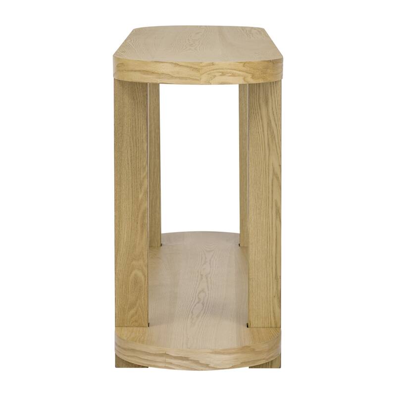 Streamlined desktop design entrance table