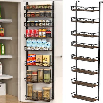 Over The Door Pantry Organizer - 5.11"D x 16.73"W x 64.17"H