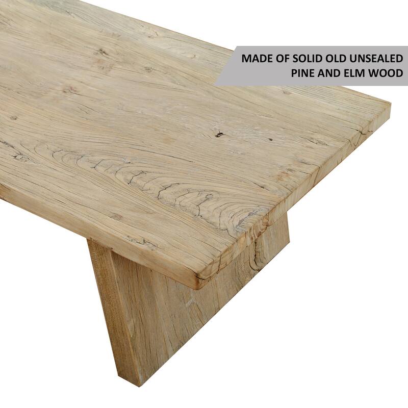 Artissance Laguna Weathered Coffee Table, 67 Inch Wide - 67 Inch Wide