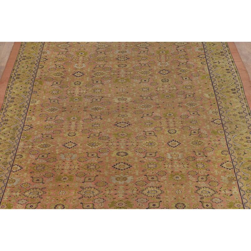 Antique Vegetable Dye Sultanabad Persian Wool Carpet - 8'9" x 11'7"
