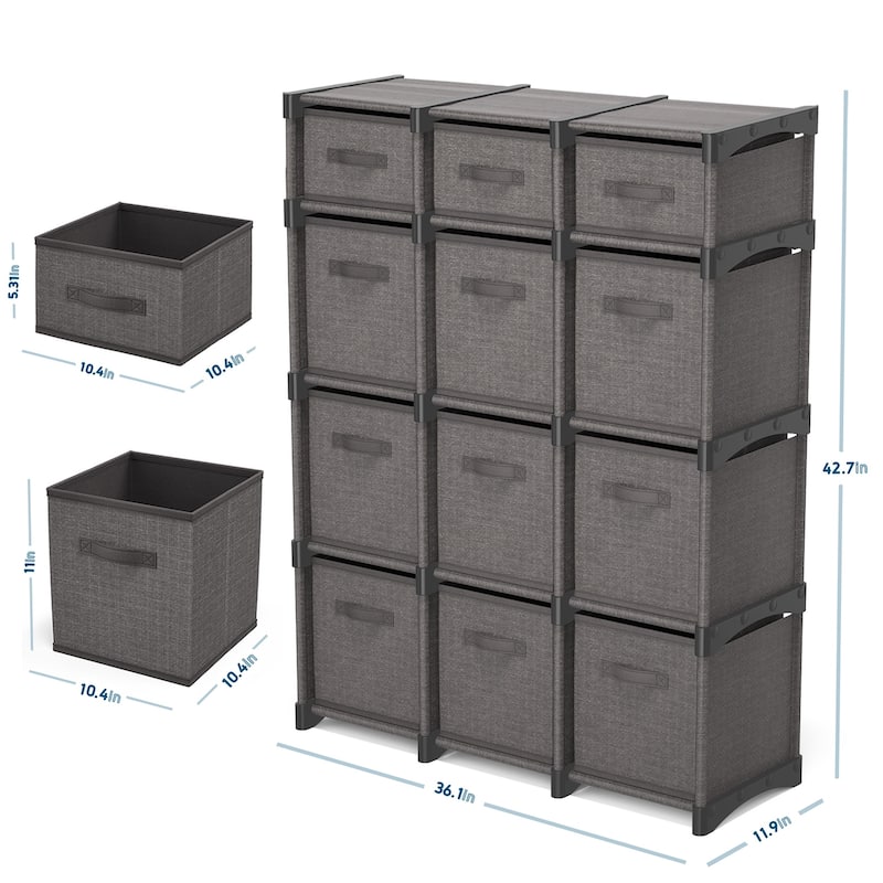 Nestl Cube Storage Organizer for Bedroom - Box Storage Cubby Organizer for Living Room, Office, & Playroom