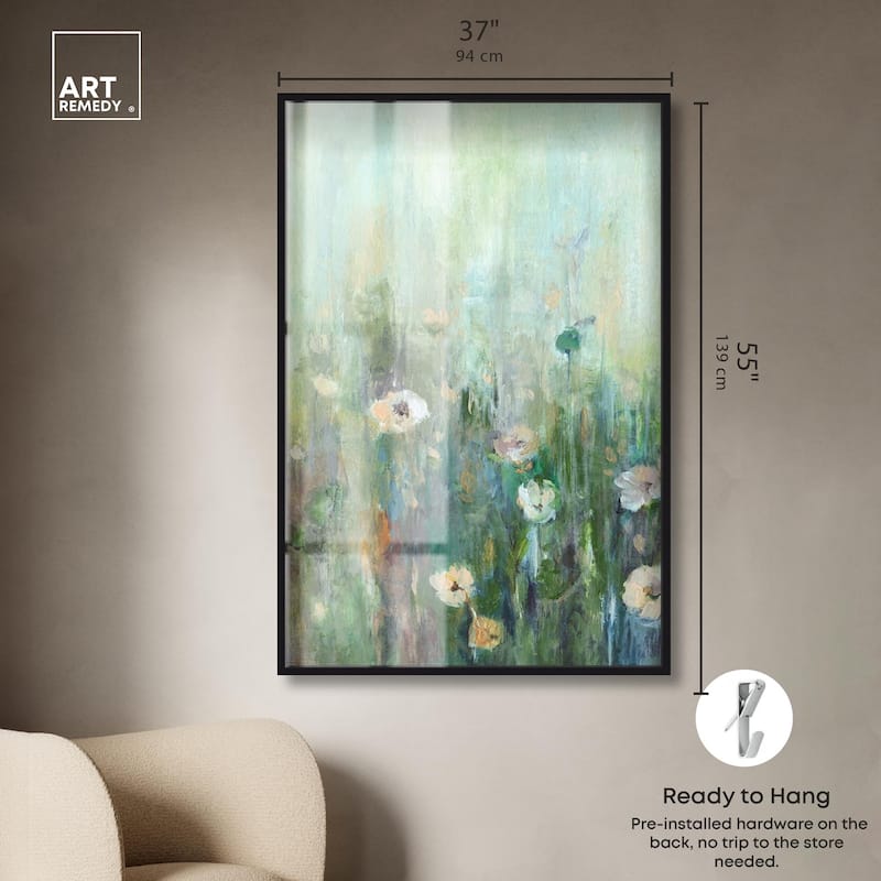 Harmony Green I Shadowbox by Art Remedy