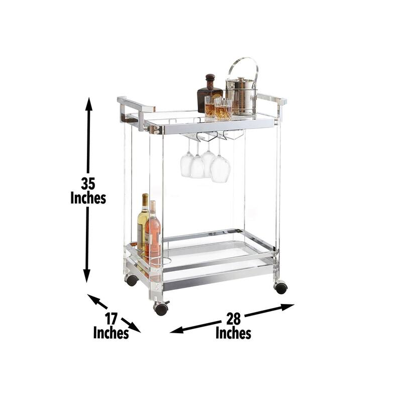 Aerin - Server cart - Silver