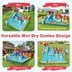 preview thumbnail 5 of 7, 9-in-1 Giant Water Bounce House w/Climbing Wall & 2 Splash Pools