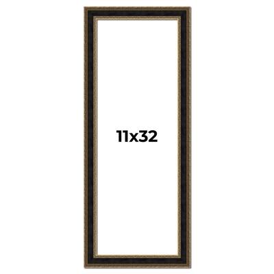 11x32 Frame Gold Antique Vintage Sold Wood Picture Frame | 1.75 Inch