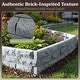 preview thumbnail 2 of 10, Faux Brick Landscape Edging 4 Pieces Flower Garden Border