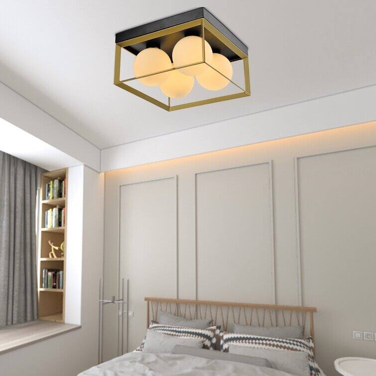 Maxax 4 - Lights Glass Flush Mount - N/A