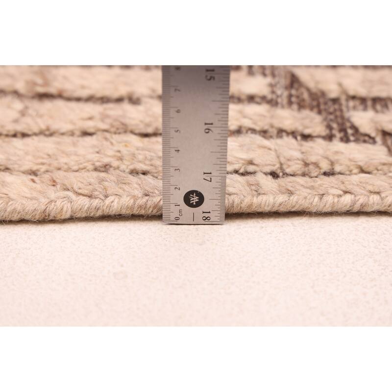 ECARPETGALLERY Hand-knotted Tangier Tan Wool Rug - 5'2 x 7'8