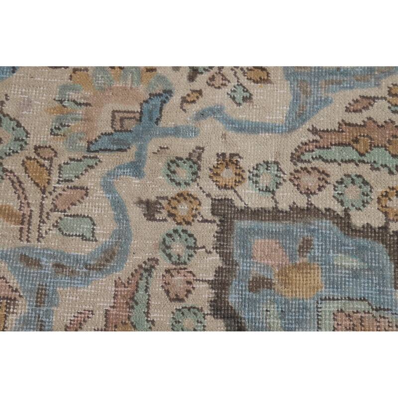 Medallion Tabriz Persian Area Rug Handmade Living Room Wool Carpet - 8'4"x 11'7"
