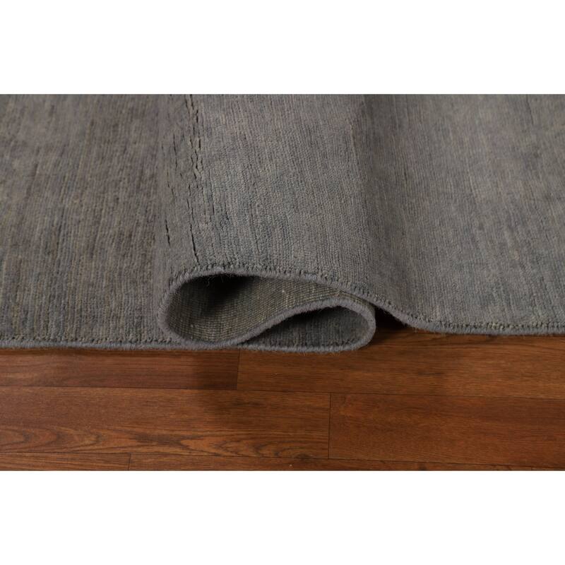 Contemporary Gabbeh Runner Rug Hand-Knotted Wool Carpet - 2'8"x 9'5"