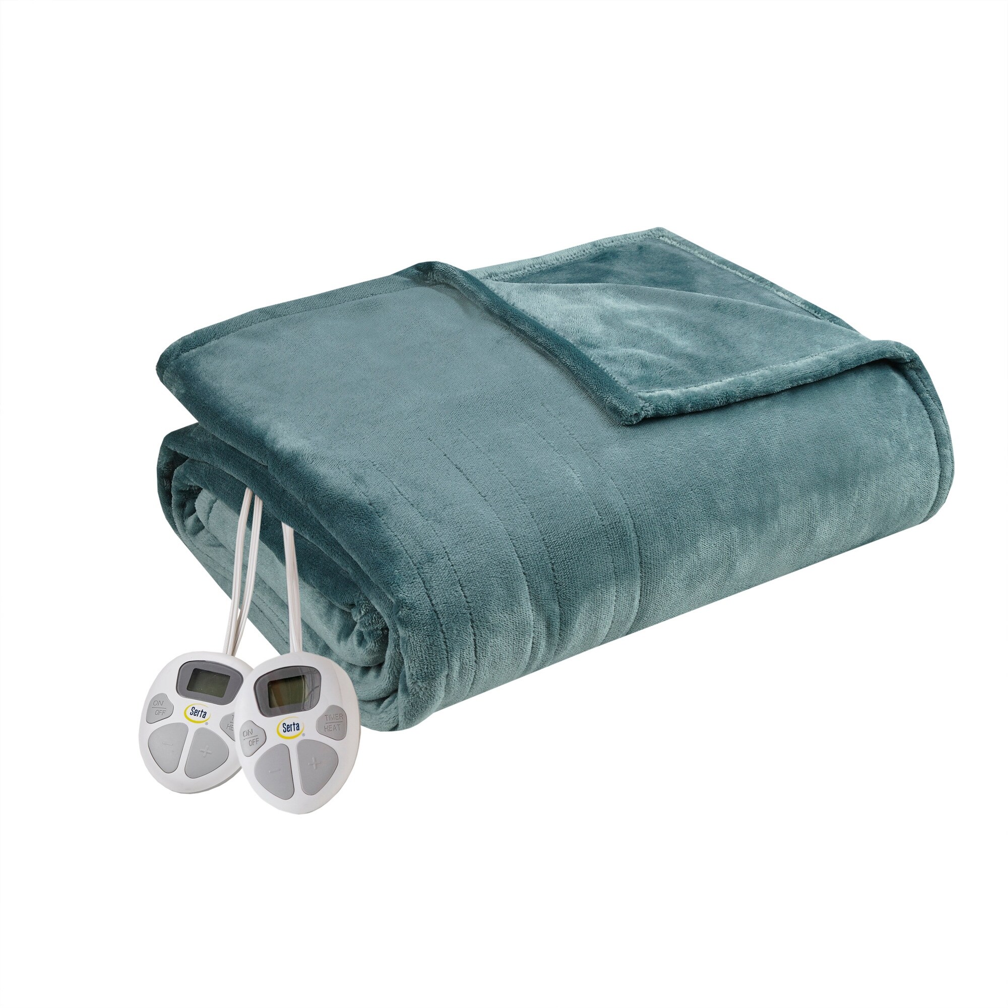 Serta heated throw blinking blue light 2025
