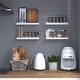 preview thumbnail 8 of 6, Wallniture Denver 14" Floating Shelves for Kids Room Decor, White Bookshelf (Set of 4)