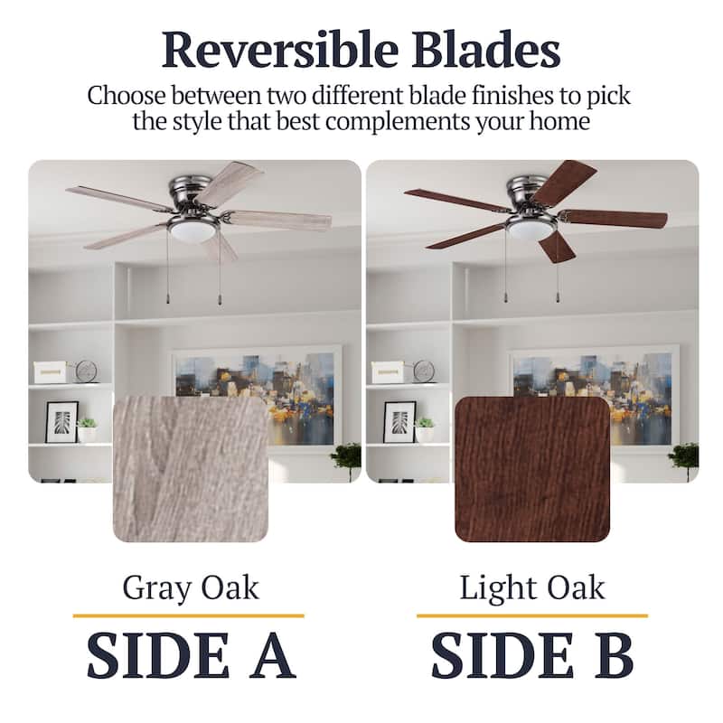 52" Prominence Home West Hill Indoor Ceiling Fan, Sienna - 52