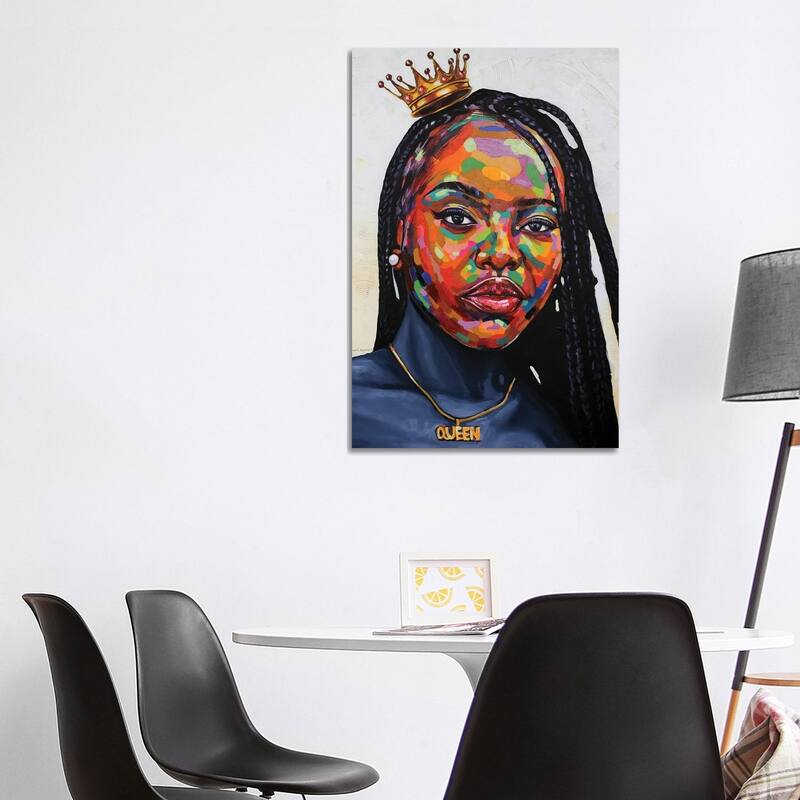 iCanvas "Feminine Royalty" by Damola Ayegbayo Canvas Print - 40x26x1.5