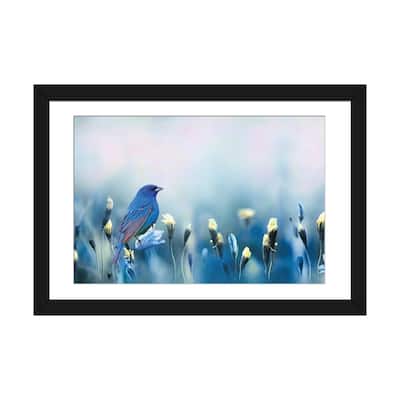 iCanvas "Indigo Bunting Spring" by Laura D Young