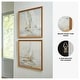 preview thumbnail 3 of 2, Signature Design by Ashley Winbrook Beige/Gold Wall Art Set (Set of 2)