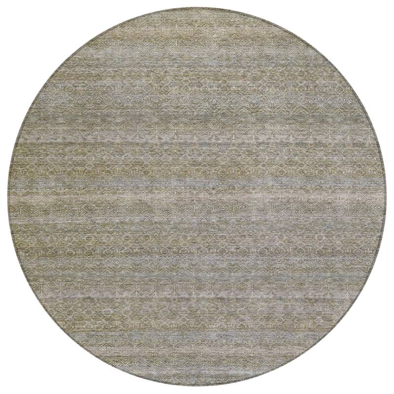 HomeRoots Striped Transitional Rectangle Outdoor Rug