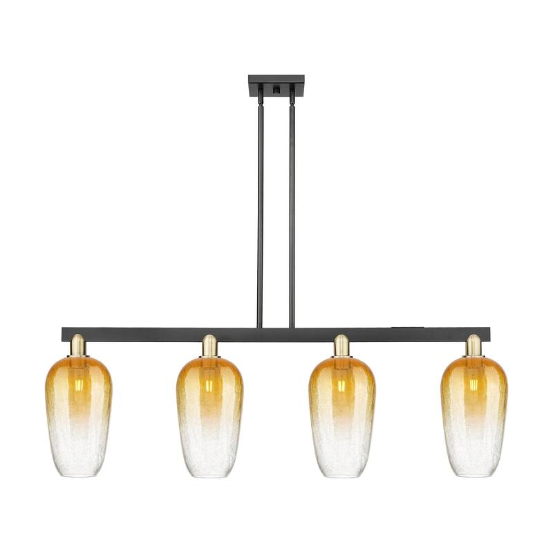Innovations Lighting Urban Downtown - Brookhaven Flute - 4 Light 48" Stem Hung Island Light