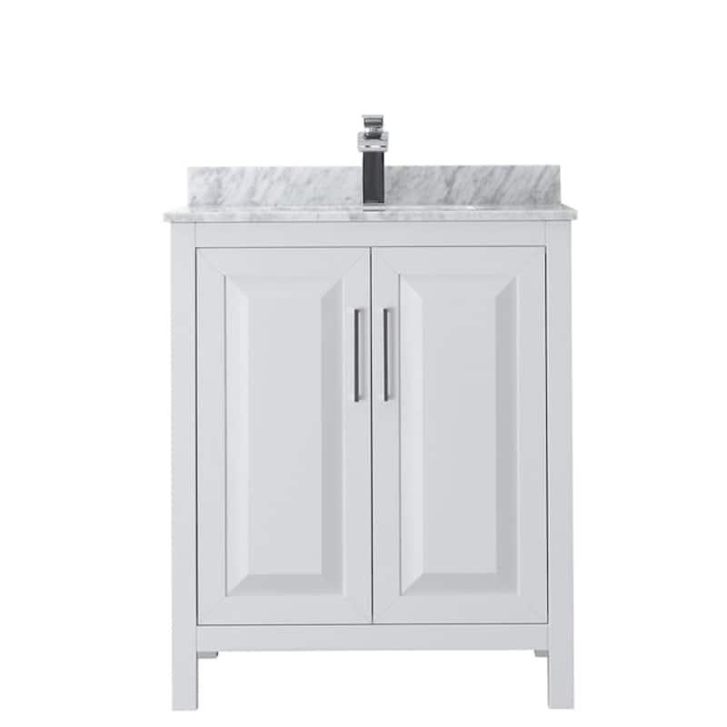 Wyndham Collection Daria 30" Free Standing Single Vanity Set with MDF