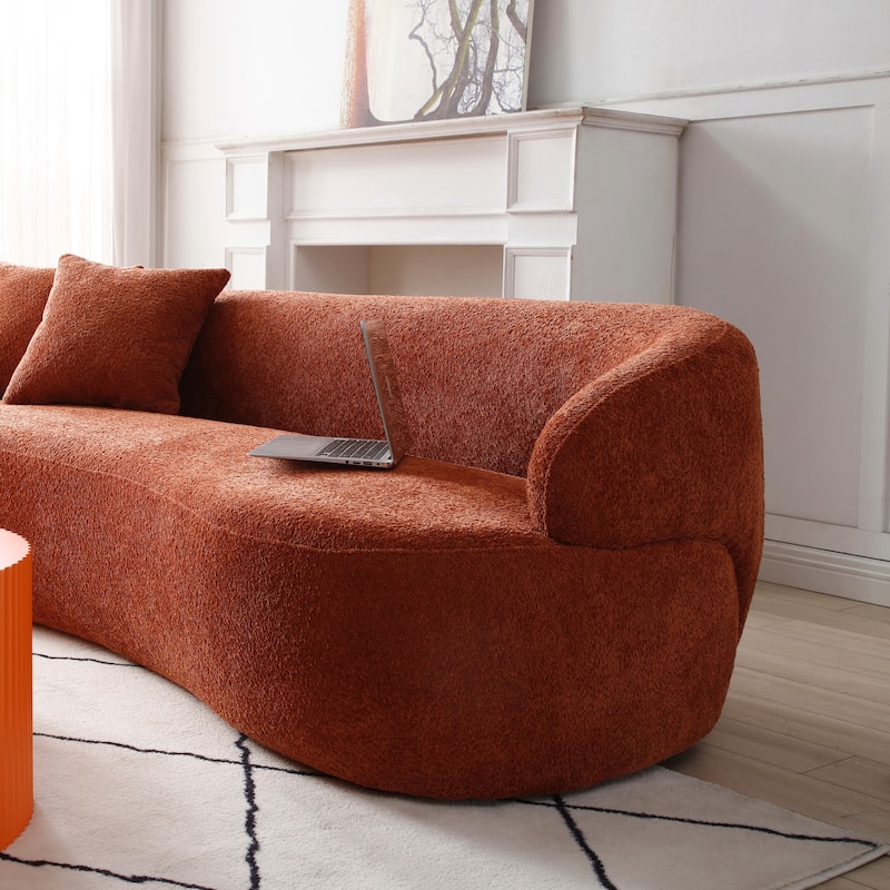 3-Seater Modern Contemporary Upholstered Fabric Sofa for Living Room