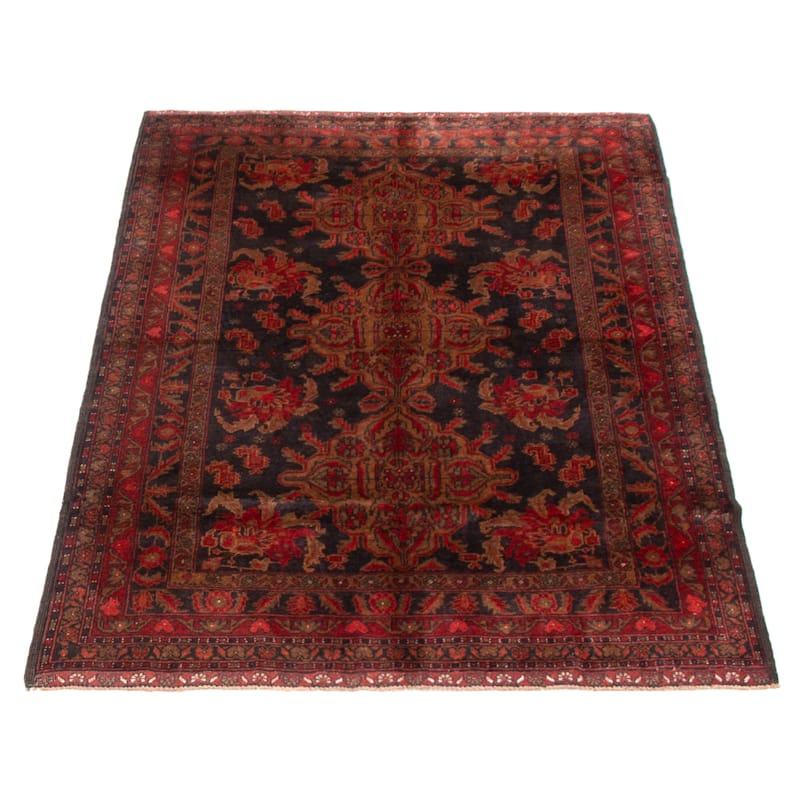 Teimani Black Rug 4'1" x 6'5" - 4'1 x 6'5