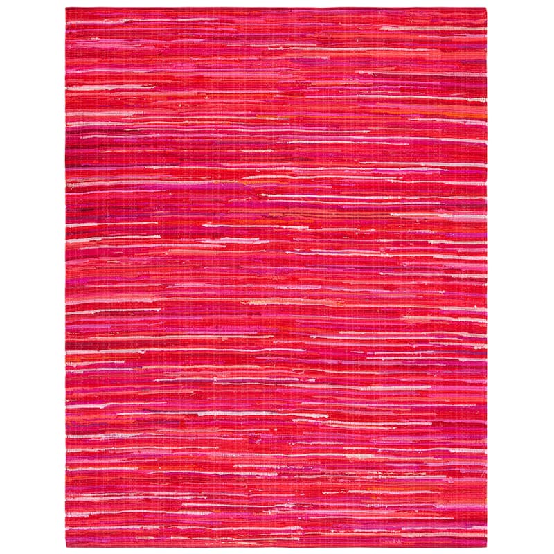 SAFAVIEH Handmade Rag Rug Sevim Casual Stripe Cotton Rug