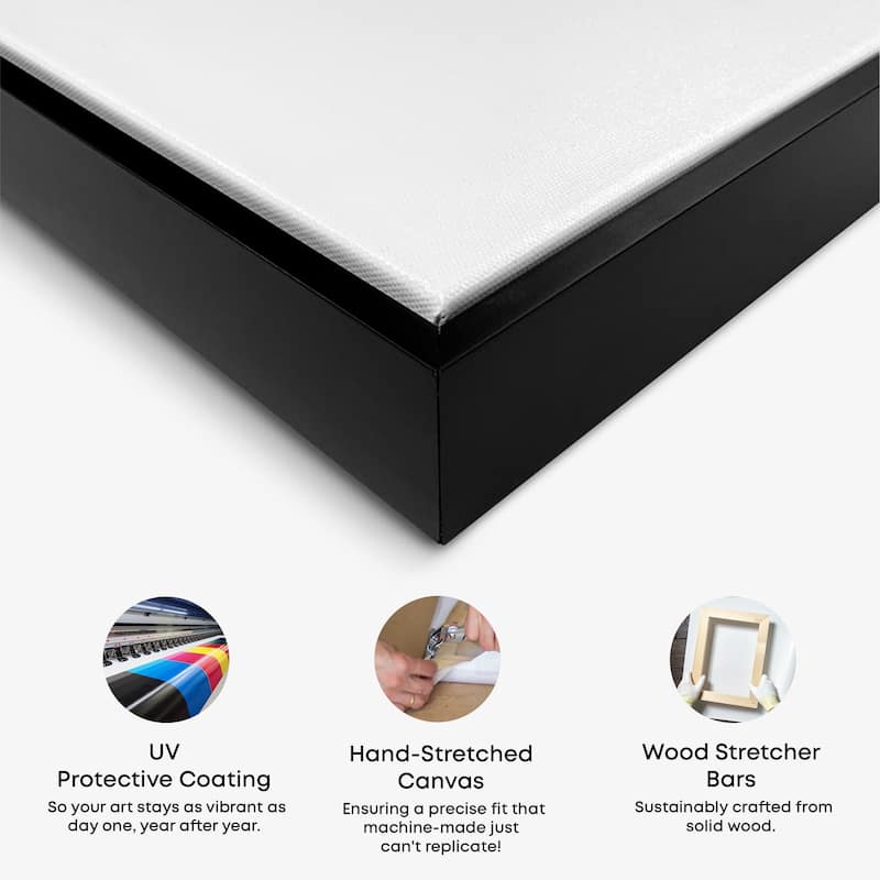 Notoriart Ebony Statue In Thought Framed Men Style 1 Piece Canvas Wall Art