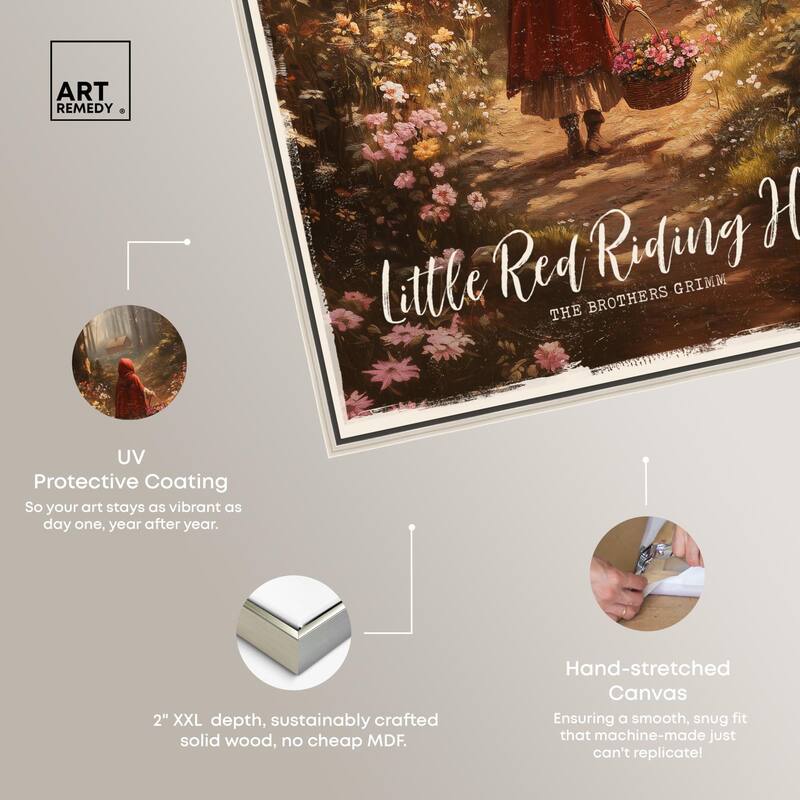 Classic Red Riding Hood Canvas by Art Remedy